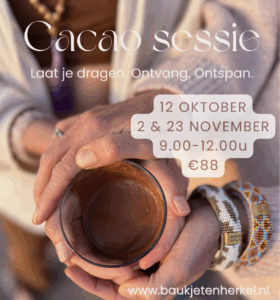 Cacao sessie 12 okt en 2 en 28 nov